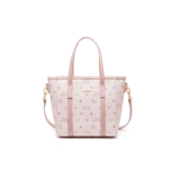 HARSON Synthetic Leather Tote Bag, Shopping Bag, Shoulder Bag, Handbag Women's Pink
