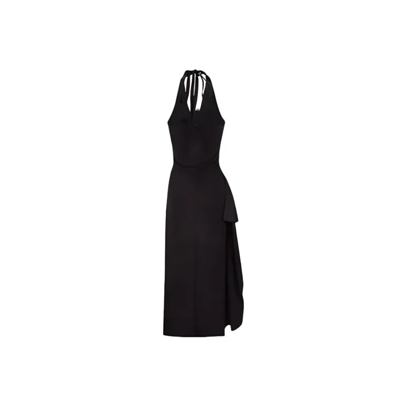 DOKZB Sleeveless Dresses Women's Black-1