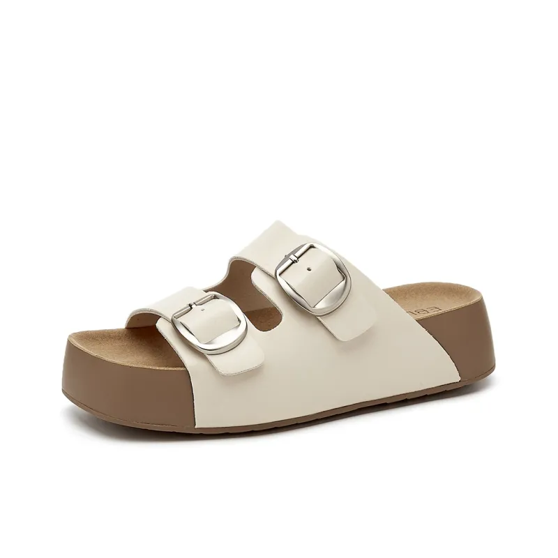 EBLAN Slide Slippers Women's Ecru-1