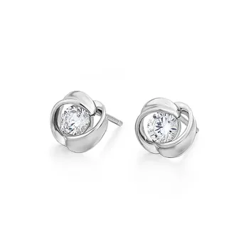 Wylyp 999 Fine Silver Stud Earrings Women's