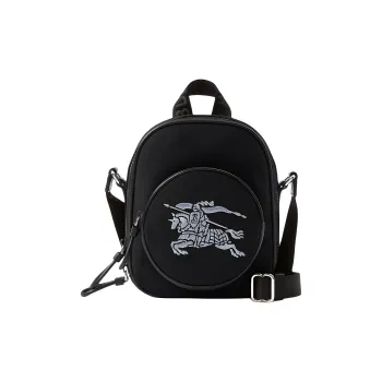 Burberry PU Portable Crossbody Bag, Shoulder Bag Kids' Black