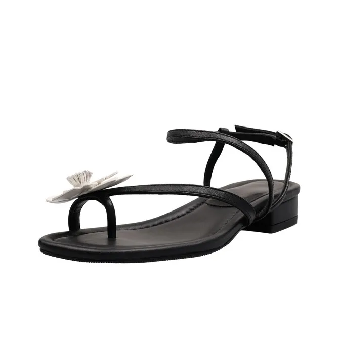 STARRO One Strap Sandals 2.5cm Women's Black-0