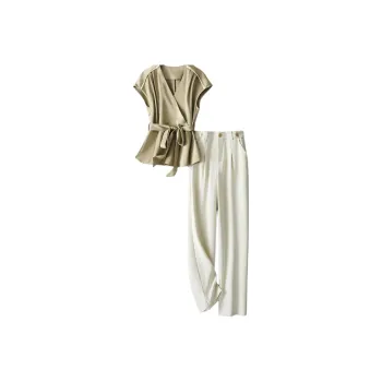 IHIMI Casual Suit Women's Yellow Green White