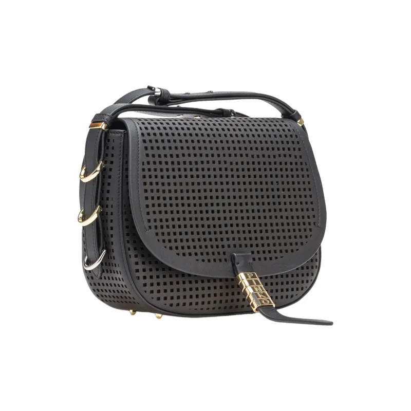PINKO Cow Leather Shoulder Bag Women's Black-2