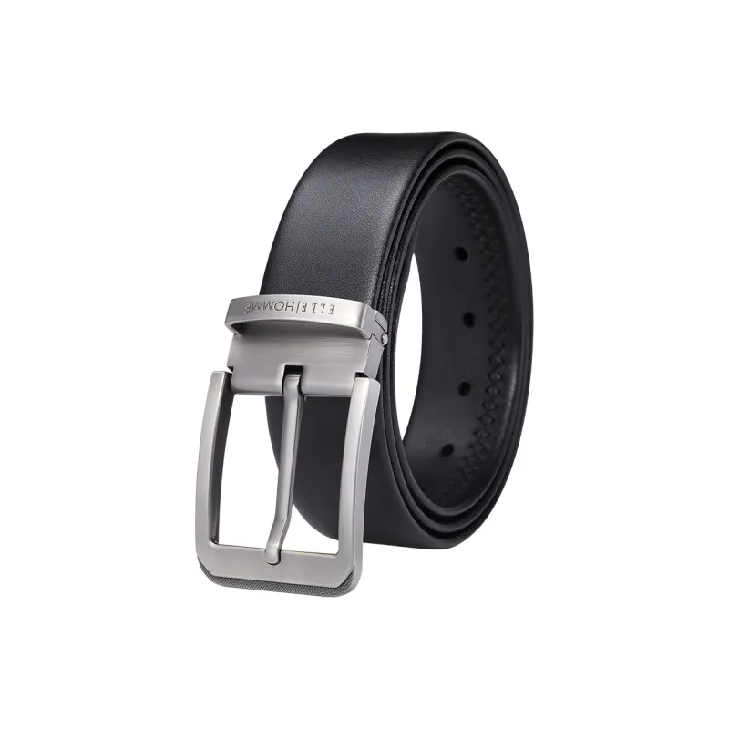 ELLE HOMME Cow Leather Belts Men's Width 3.8cm-0