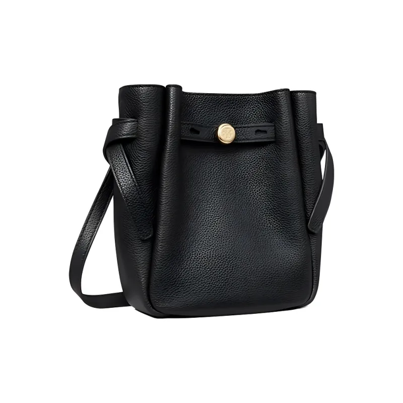TORY BURCH Romy Cow Leather Crossbody Bag, Shoulder Bag Trumpets Women's Black-1