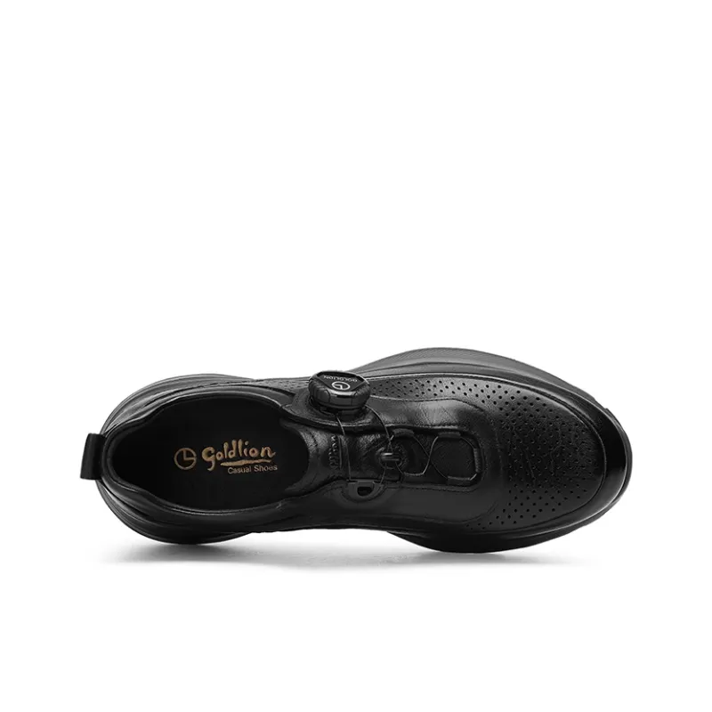 GOLDLION Breathable And Lightweight Low Top Casual Shoes Men's Black-2