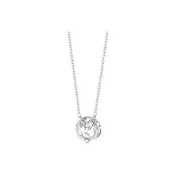 Wylyp 925 Sterling Silver Necklaces Women's Silver White, Box
