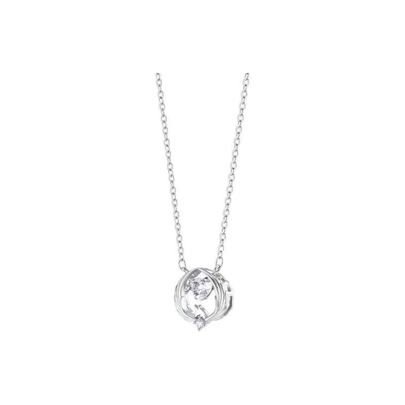 Wylyp 925 Sterling Silver Necklaces Women's Silver White, Box-0