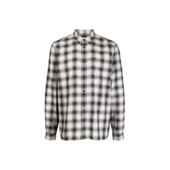 LACOSTE Logo patch Check pattern Shirt