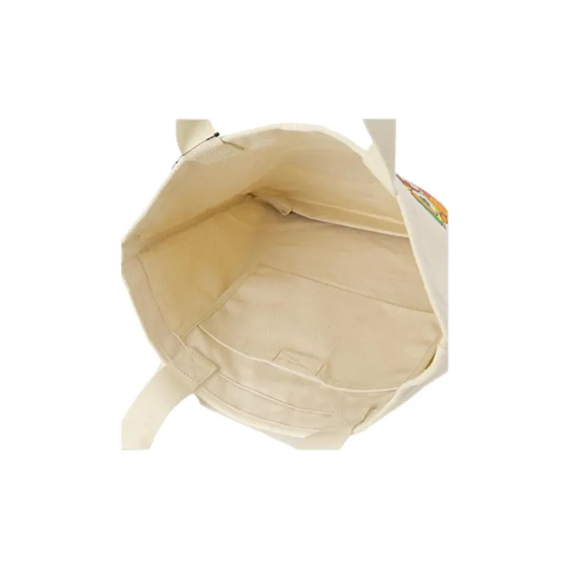 New Era Cotton Tote Bag, Shopping Bag, Shoulder Bag Regular Unisex Ivory-5