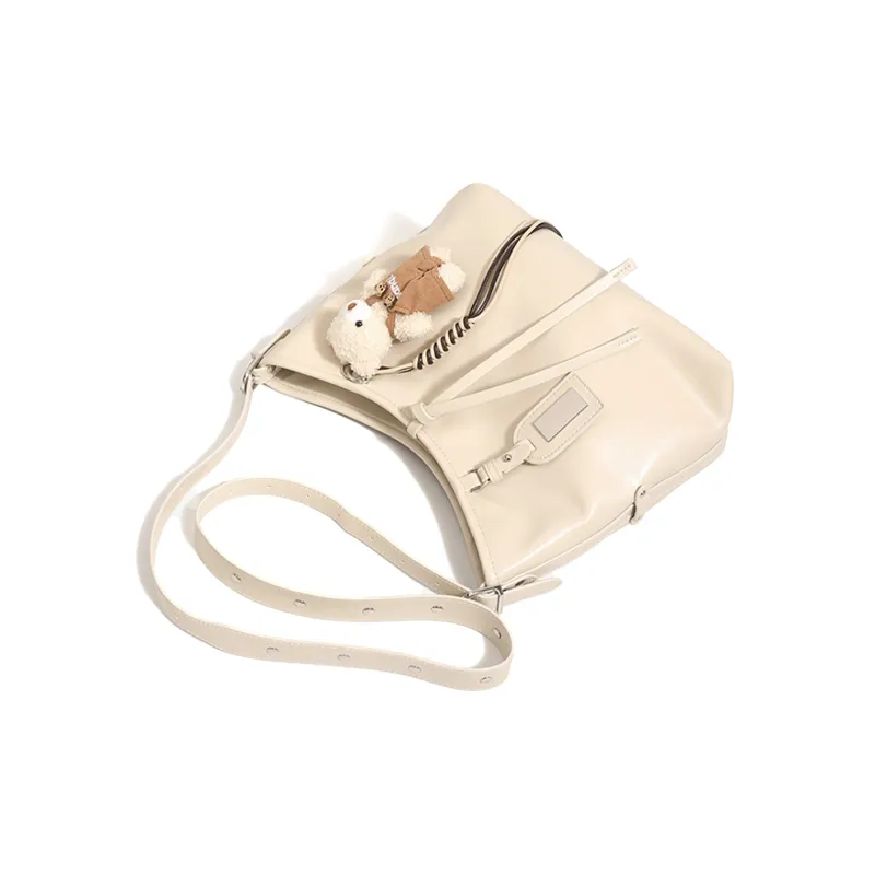 BOBDOG PU Shoulder Bag Tubas Women's Khaki/Black-3