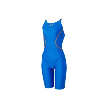 Speedo One piece Swimsuit Women's Blue Yellow