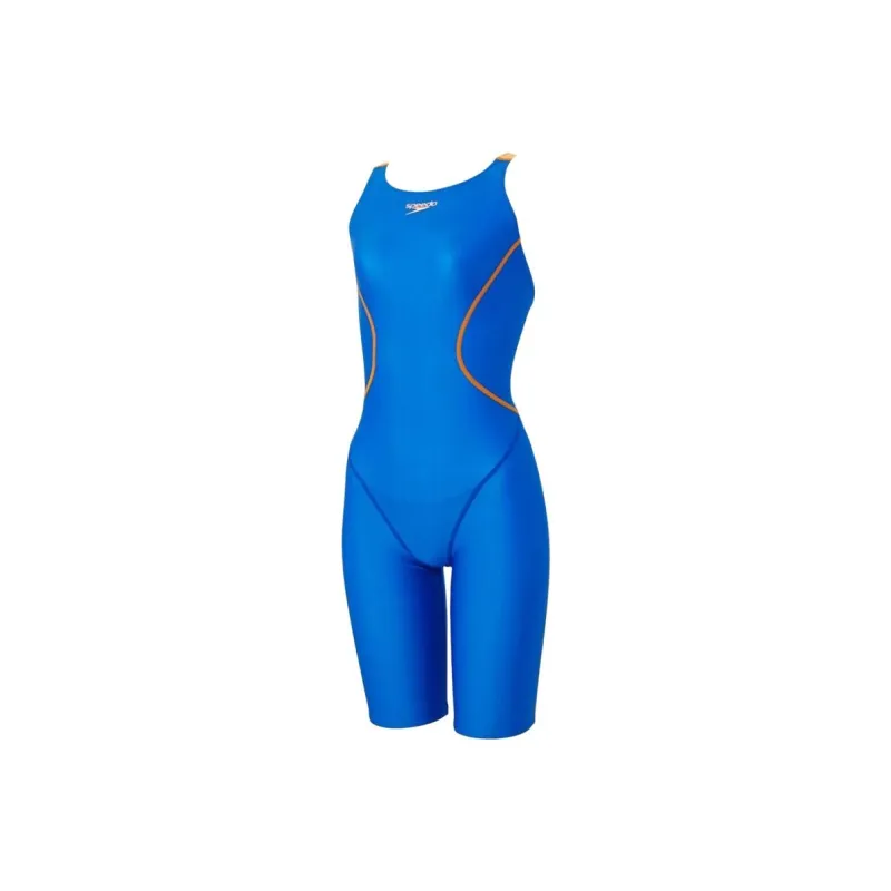Speedo One piece Swimsuit Women's Blue Yellow-0