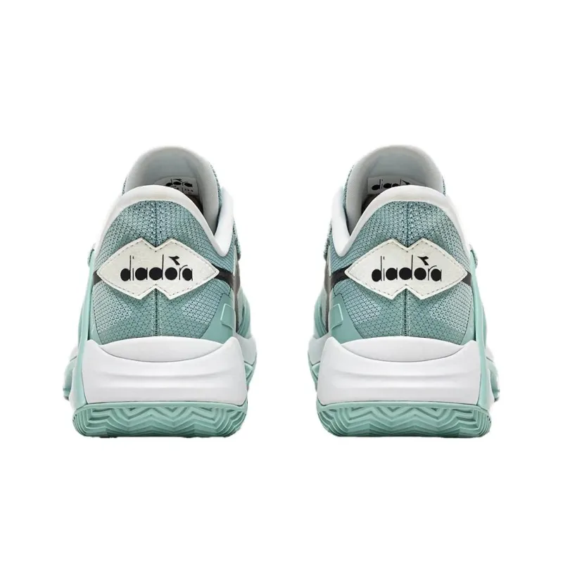 Diadora Cushioning, Wear Resistant Low Top Tennis Shoes Women's Light Green-3