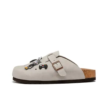 JOSINY Rubber Sole Cork Sole Closed Toe Slippers Men's