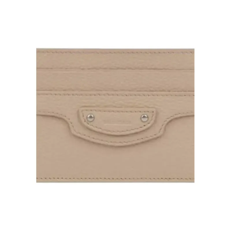 Balenciaga Neo Classic Calfskin Card Holder Women's Brown-1