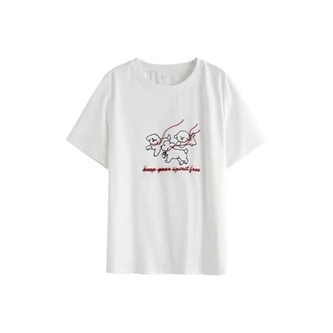 HDFULERN T Shirts Women's White-0