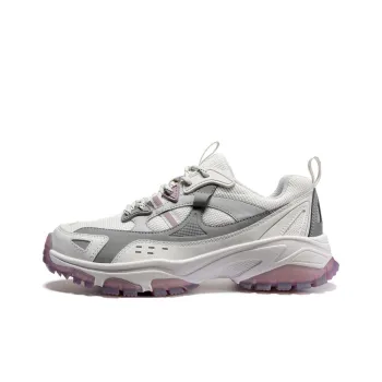 TOREAD Anti Slip Wear Resistant Low Top Trekking Shoes Women's White Purple