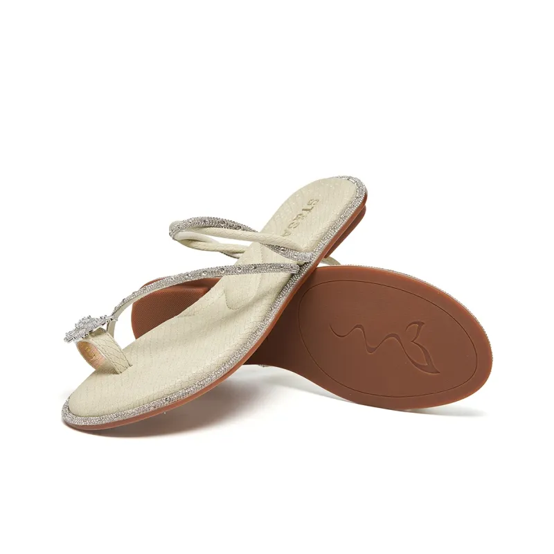 ST&SAT Rhinestone Quick Dry Antibacterial Massage Mule Sandals Women's-11