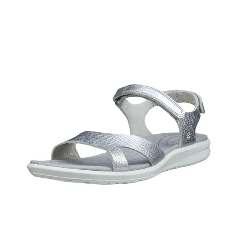 Ecco Cruise II Beach Sandals Women's Silver-1