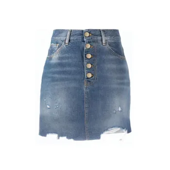 PINKO Denim Short Skirts Women's Blue