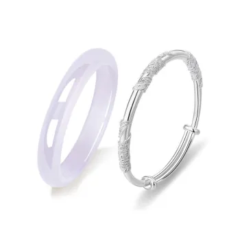 Yuxin Glass Cat Eye Bangles Unisex