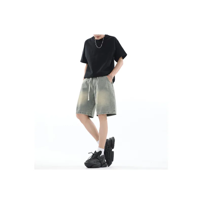 Emoji Denim Shorts Unisex-9