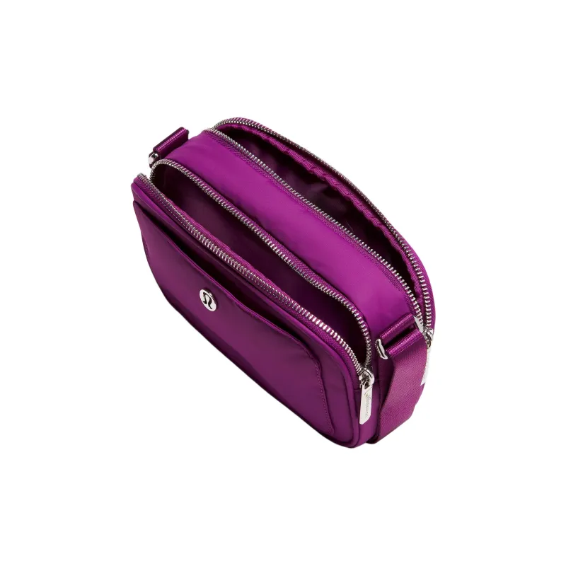 Lululemon Recycled Nylon Camera Bag, Shoulder Bag, Crossbody Bag Women's Grape Purple-2