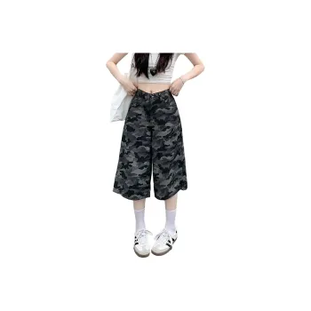 GOSO Cargo Shorts Women's Camouflage Gray