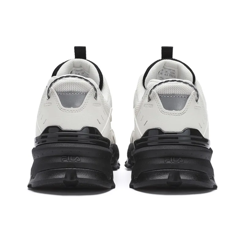 FILA Trek 1S Abrasion Resistant, Lightweight, And Breathable Low Top Running Shoes Women's White Black-3