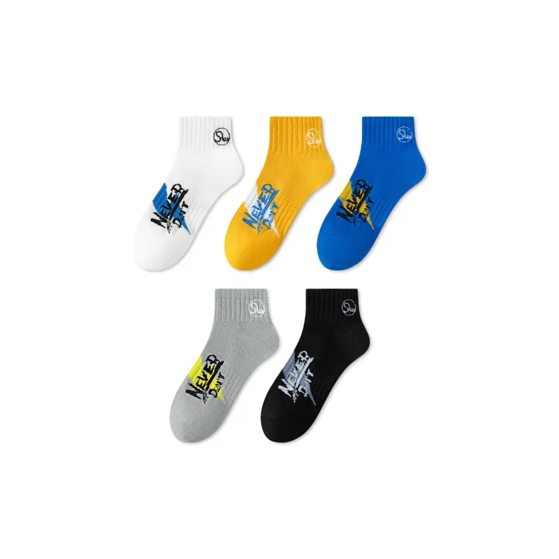 JIAZINI Ankle Socks Men's 5 Pack-12