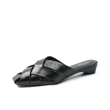 DAPHNE Rubber Sole Slip Resistant Closed Toe Slippers Women's