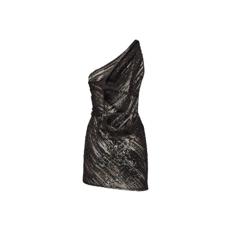 DSQUARED 2 One shoulder Mini Dress-1