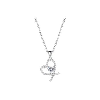 Barbie Titanium Steel Necklaces Women's Silver