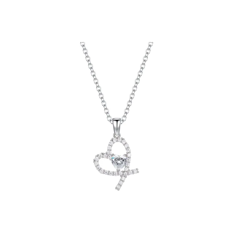 Barbie Titanium Steel Necklaces Women's Silver-0