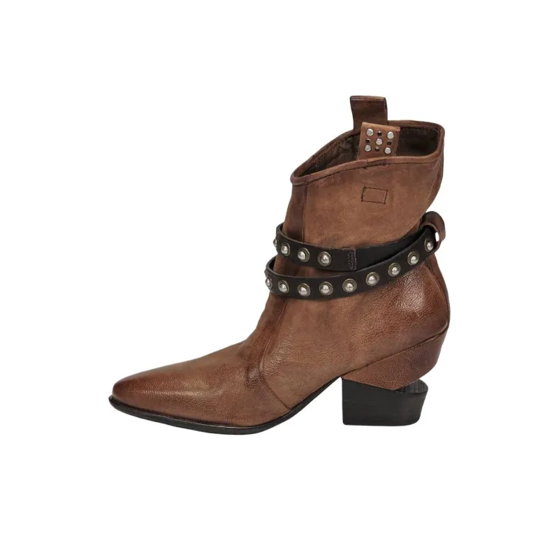AirStep TINGET Ankle Boots 8cm Women's Brown-1