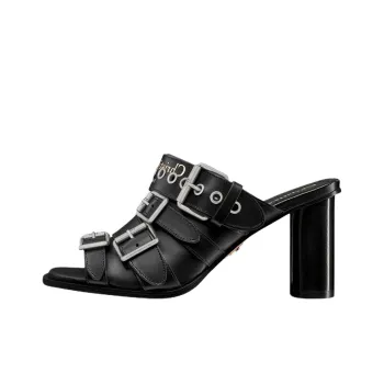 DIOR Slide Slippers 8cm Women's Black