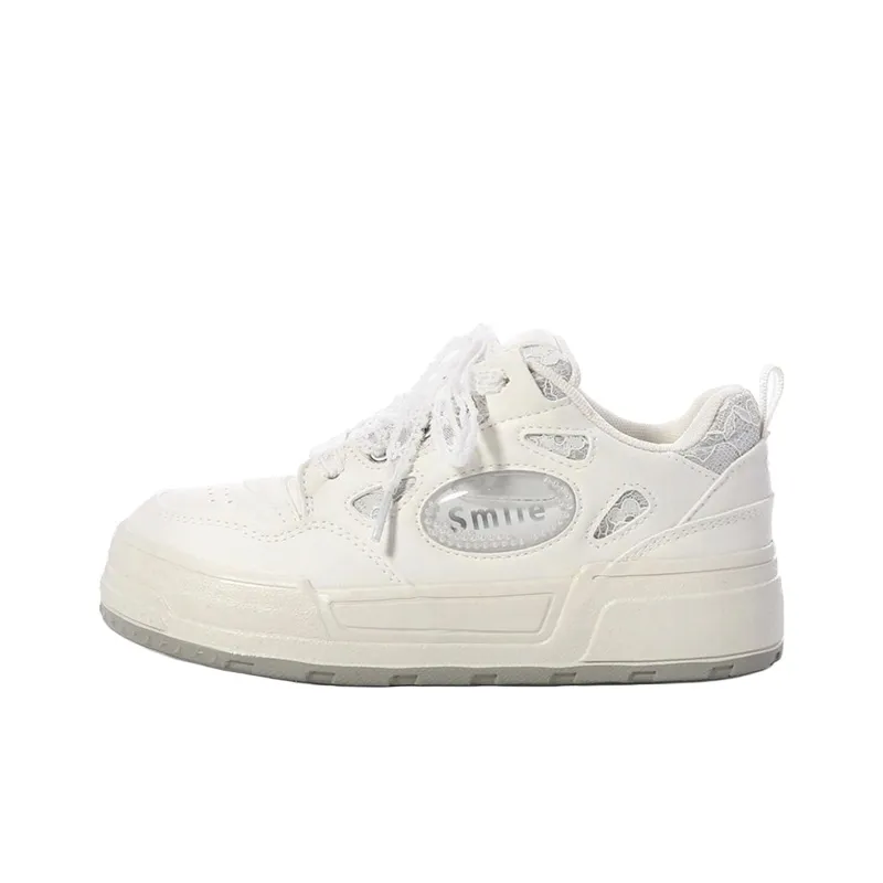 The New Age Family Low Top Skateboard Shoes Women's Ecru-0