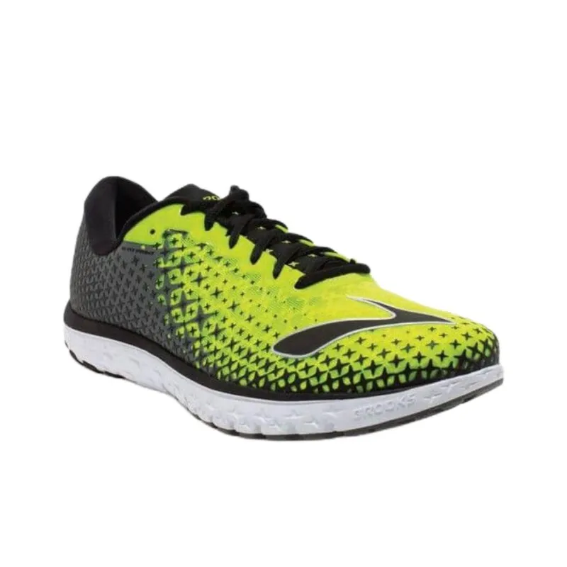 Brooks Anti Slip Wear Resistant Low Top Running Shoes Men's Black Green-2