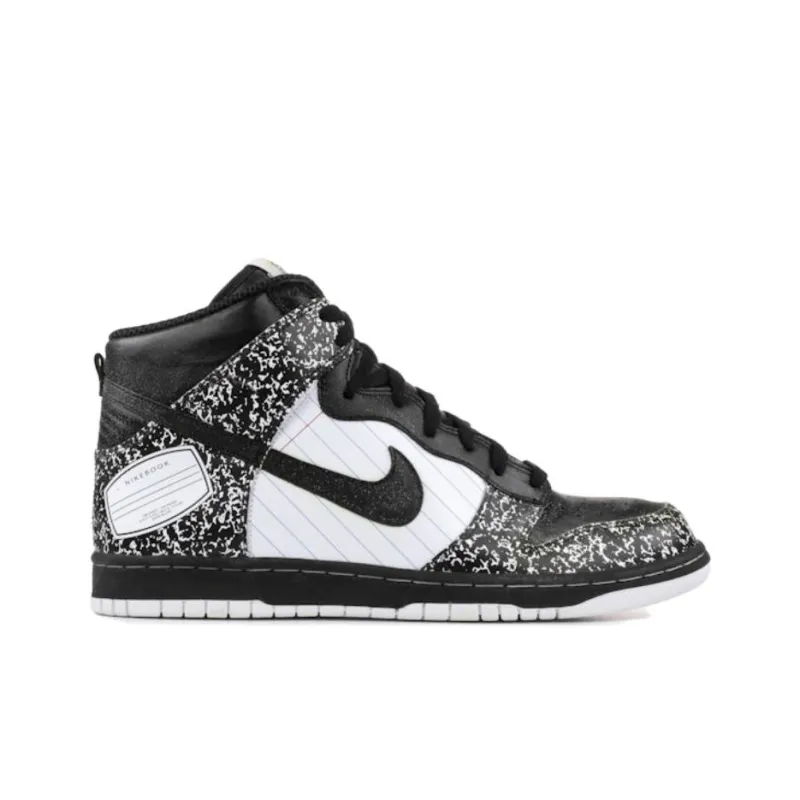 Nike Dunk High Abrasion Resistant Coverage High Top Casual Shoes Unisex Black-1