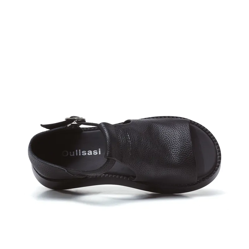 OULISASI One Strap Sandals Women's-2