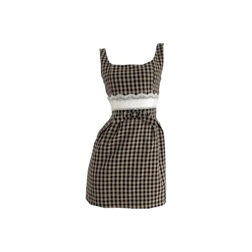 SKYA Sleeveless Dresses Women's Coffee