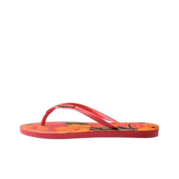 Havaianas Rubber Sole Abrasion Resistant Flip Flops Women's Orange