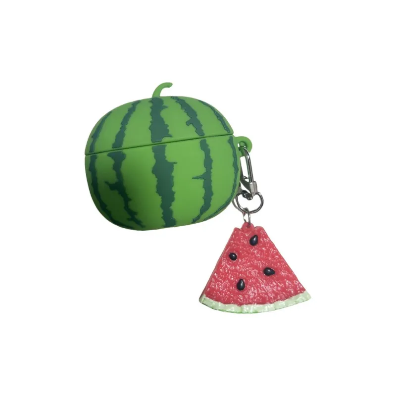 Baohuguang Compatibility Apple AirPods Pro 2/1/2/3 TPU Fashion Minimalist Style Watermelon Headphone Cases-4