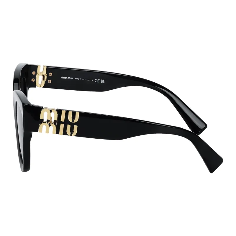 MIU MIU Irregular Shape Sunglasses Women's Black-2