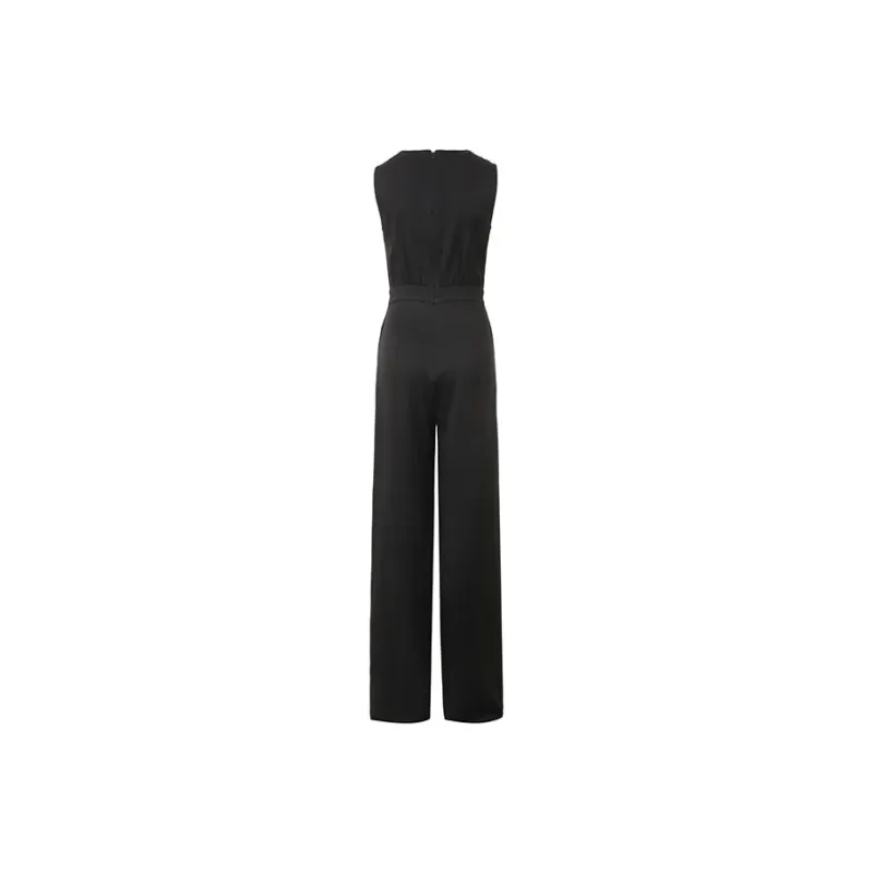 MaxMara Studio Tropea Collection Jumpsuit Women's Black-1