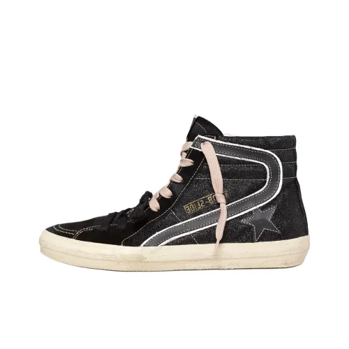 Golden Goose High Top Skateboard Shoes Women's Black