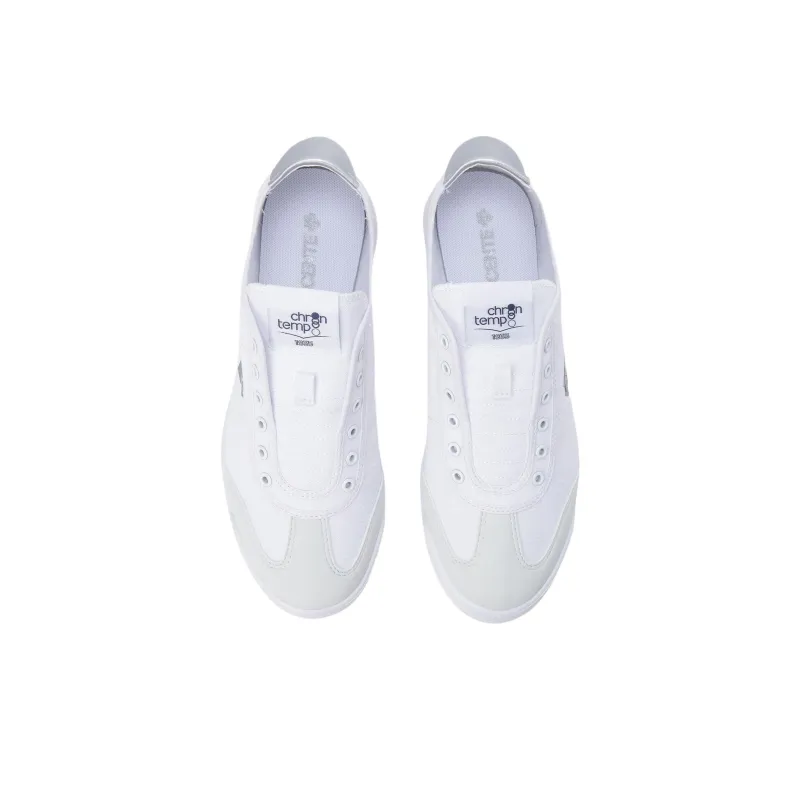 DESCENTE Crontempo Anti Slip Wear Resistant Low Top Casual Shoes Unisex White Gray-4