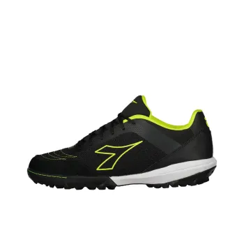 Diadora TF Turf Anti Slip Wear Resistant Soccer Shoes Men's Black